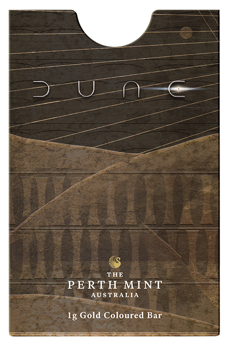 Dune 1g Gold Coloured Minted Bar