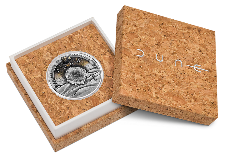 Dune: Scourge of the Desert Sea 2026 2oz Silver Antiqued Coloured Coin
