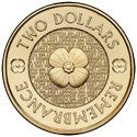 $2 Gold Poppy Commemorative $2 Coin - Circulated The Coin Shed