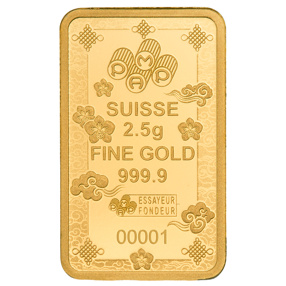 2.5g Gold Bar – PAMP Suisse Lucky Cat | .9999 Fine Gold
