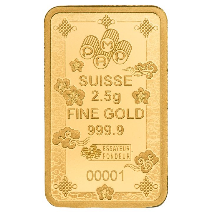 2.5g Gold Bar – PAMP Suisse Lucky Cat | .9999 Fine Gold