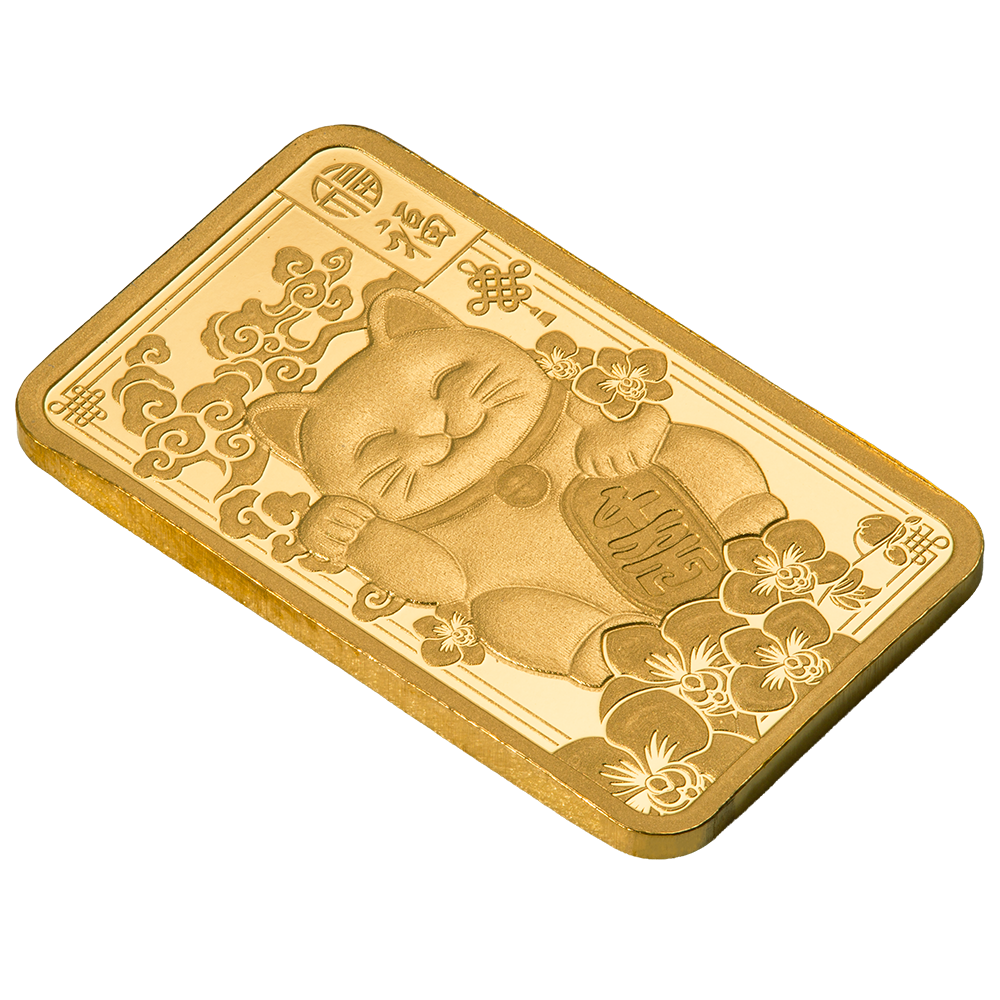 2.5g Gold Bar – PAMP Suisse Lucky Cat | .9999 Fine Gold