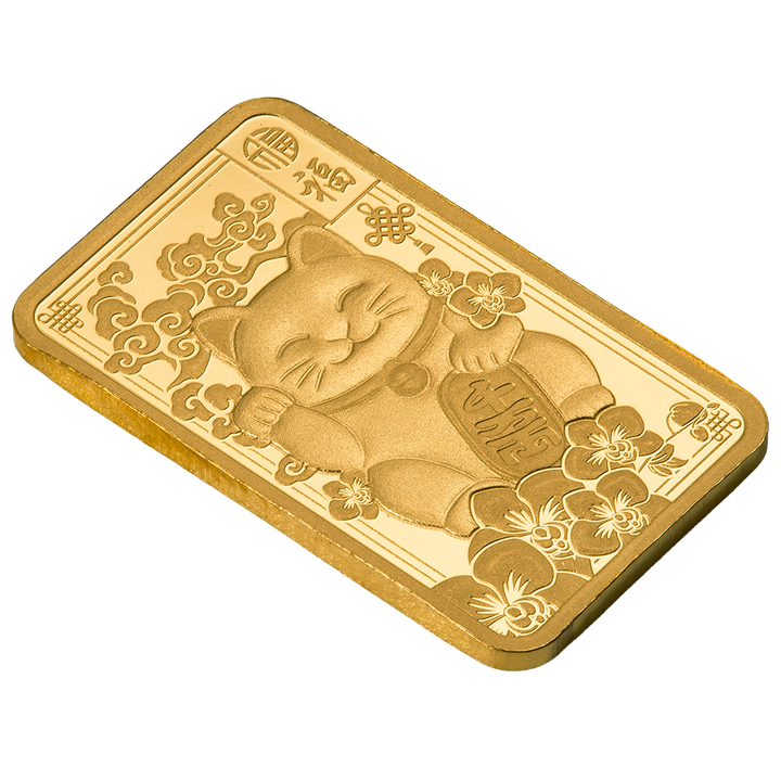2.5g Gold Bar – PAMP Suisse Lucky Cat | .9999 Fine Gold