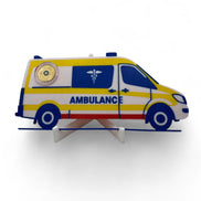 Ambulance $2 Card Coin Display – 3D Printed with Capsule & Stand The Coin Shed