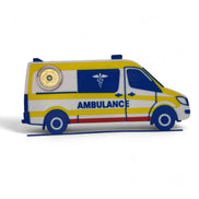 Ambulance $2 Card Coin Display – 3D Printed with Capsule & Stand The Coin Shed