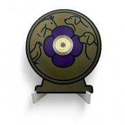 Purple Poppy $2 Card Coin Display – 3D Printed with Capsule & Stand The Coin Shed