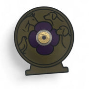 Purple Poppy $2 Card Coin Display – 3D Printed with Capsule & Stand The Coin Shed