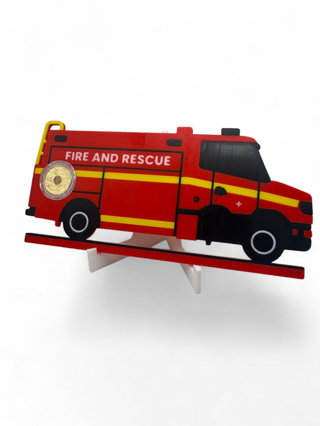 Firefighter $2 Carded Display The Coin Shed