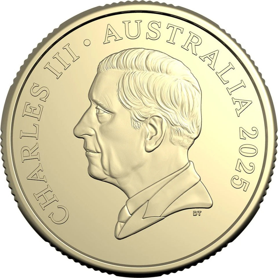 2025 $1 Coloured Uncirculated Coin – Bluey Christmas
