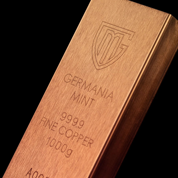 Germania Mint 1kg Raw Copper Bar