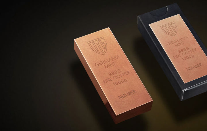 Germania Mint 1kg Raw Copper Bar