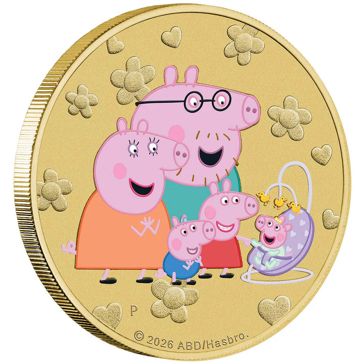 2026 Peppa Pig $1 Stamp &amp; Coin Cover