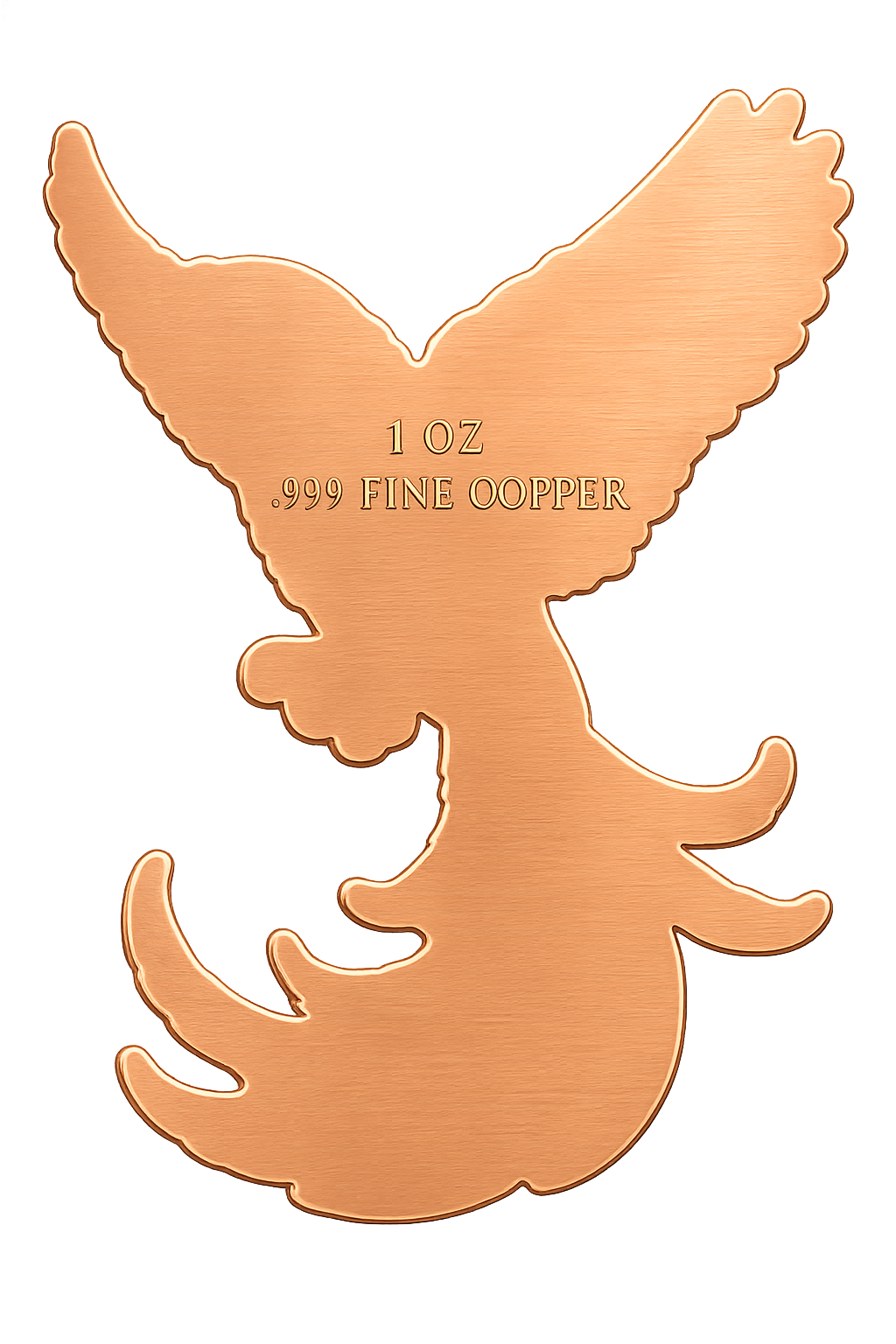 Rainbow Parrot Shaped 1oz Copper Medal
