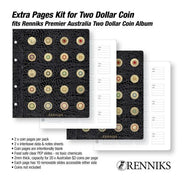 Renniks Premier Australian $2 Coin Album – Extra Pages (Fits $2 Album) The Coin Shed