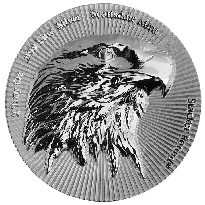 Scottsdale Mint 5oz Silver Eagle Stacker Bullion Round – .999 Fine Silver