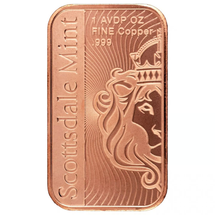 Scottsdale Mint Vortex 1oz .999 Copper Bar