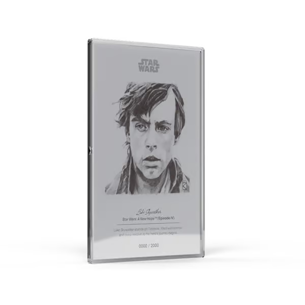 2026 Luke Skywalker Star Wars™ Sketch Art 5g Silver Foil Coin