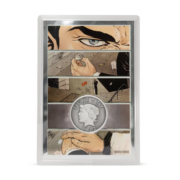 Two-Face Coin 1/2oz Silver Coin &amp; 5g Silver Foil Set