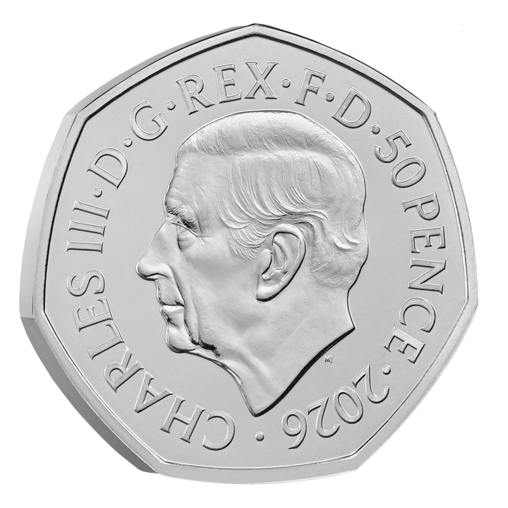 2026 100 Years of Winnie the Pooh™ – Friendship 50p Brilliant Uncirculated Colour Coin