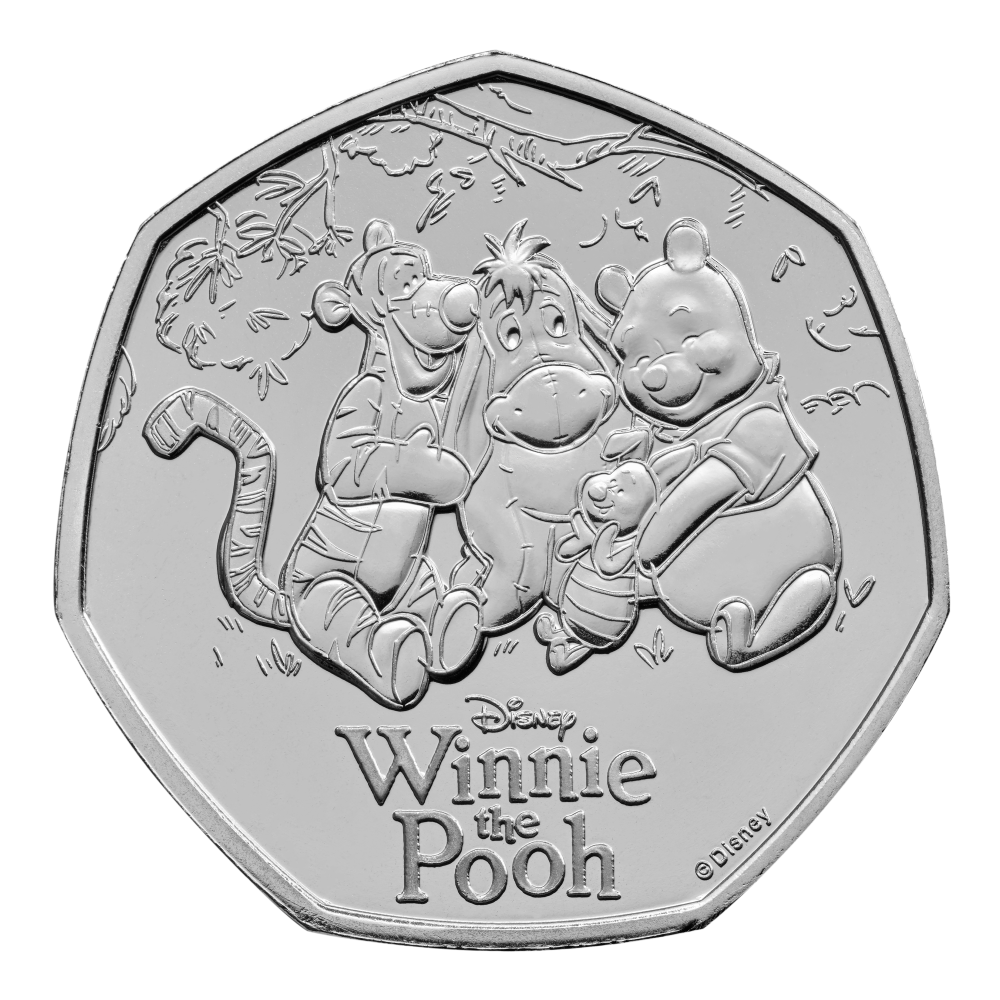 2026 100 Years of Winnie the Pooh™ – Friendship 50p Brilliant Uncirculated Colour Coin