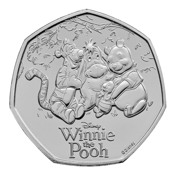 2026 100 Years of Winnie the Pooh™ – Friendship 50p Brilliant Uncirculated Colour Coin