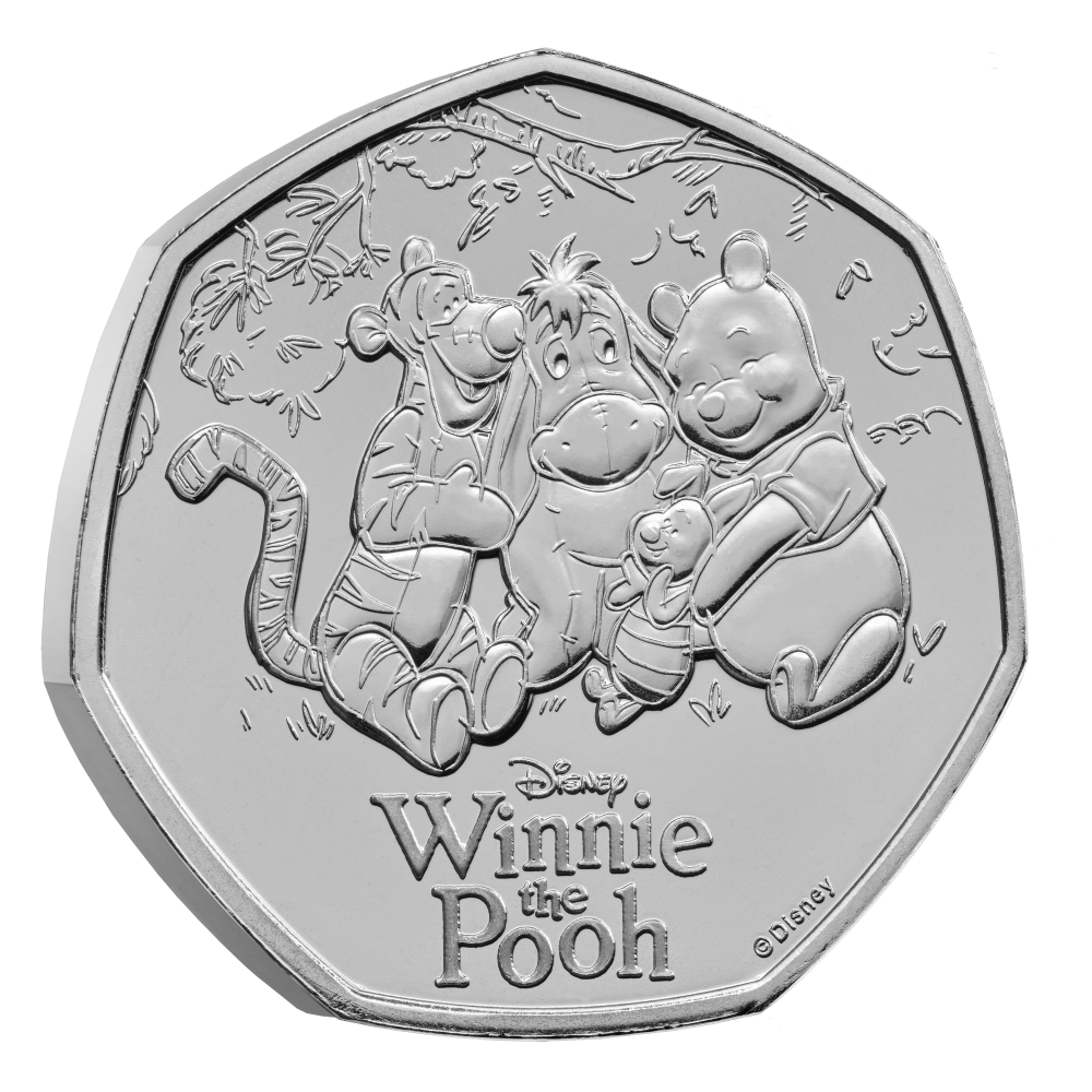 2026 100 Years of Winnie the Pooh™ – Friendship 50p Brilliant Uncirculated Colour Coin