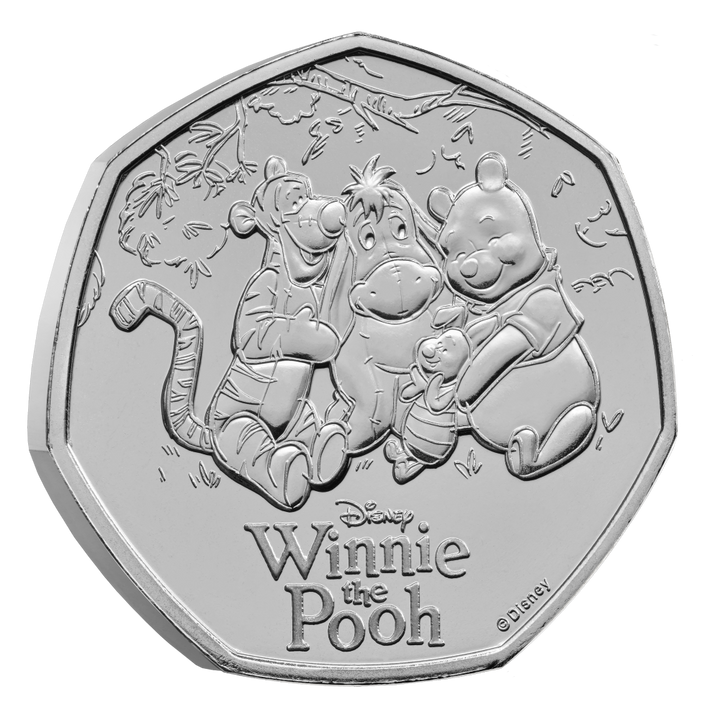 2026 100 Years of Winnie the Pooh™ – Friendship 50p Brilliant Uncirculated Colour Coin