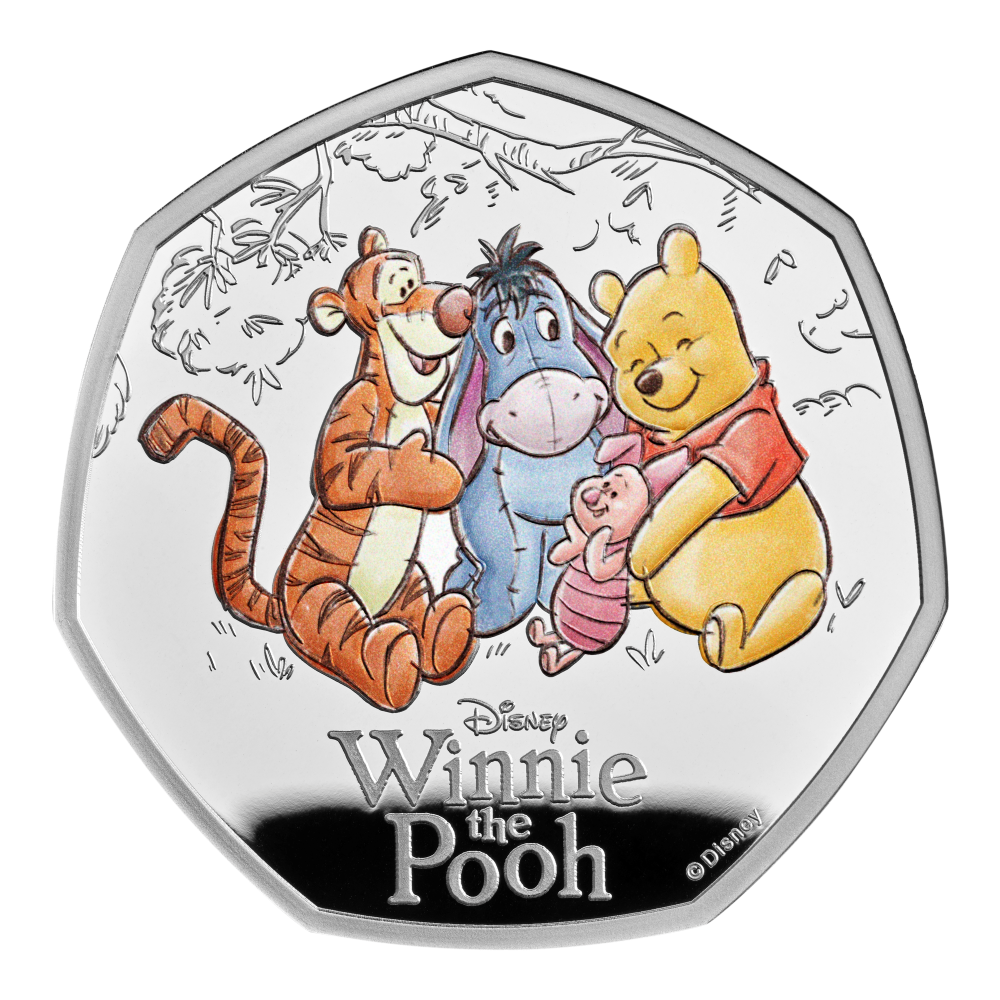2026 100 Years of Winnie the Pooh™ – Friendship 50p Silver Proof Colour Coin