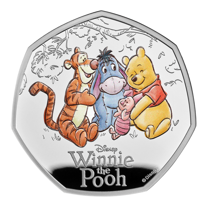 2026 100 Years of Winnie the Pooh™ – Friendship 50p Silver Proof Colour Coin