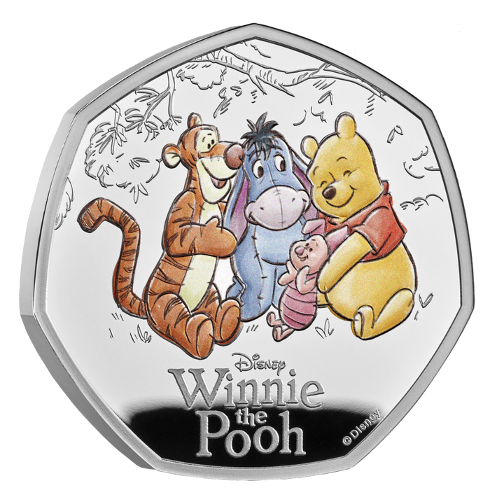 2026 100 Years of Winnie the Pooh™ – Friendship 50p Silver Proof Colour Coin