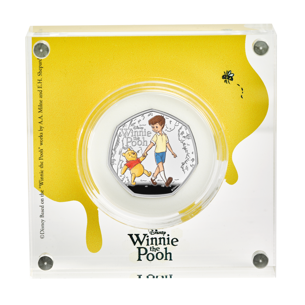100 Years of Winnie the Pooh – Loyalty 2026 UK 50p Silver Proof Colour Coin