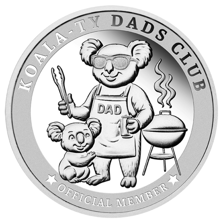 Koala-Ty Dads Club 1/4oz .999 Silver Official Member Medallion