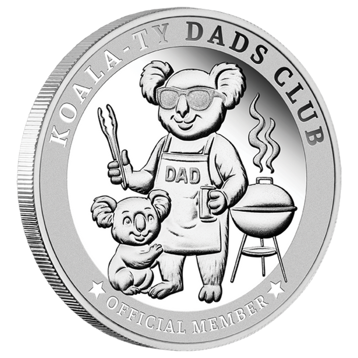 Koala-Ty Dads Club 1/4oz .999 Silver Official Member Medallion