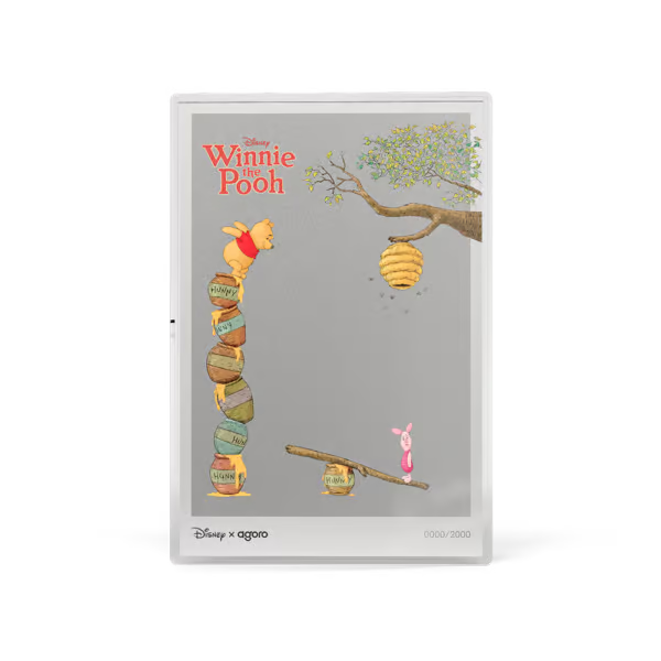 Winnie the Pooh – Winnie &amp; Piglet 2026 $1 5g Silver Foil Coin (Niue)
