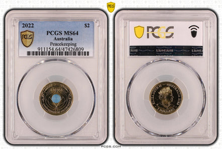 MS64 2022 $2 Peacekeeping Coin