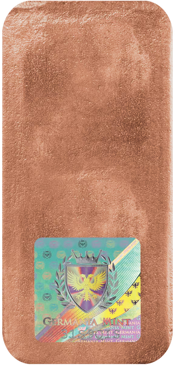 Germania Mint Copper Cast Bar 1kg