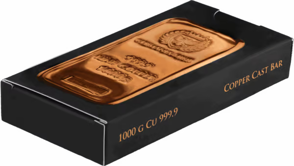 Germania Mint Copper Cast Bar 1kg