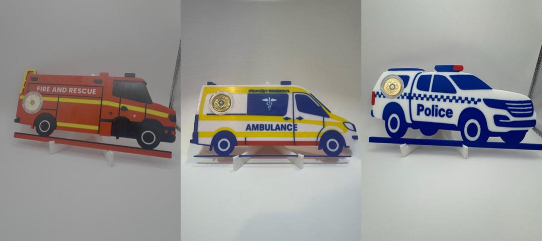 Emergency Services Coin Display Bundle 🚓🚑🚒 The Coin Shed