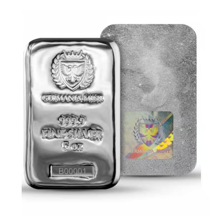 Germania Mint 5oz Silver Cast Bar
