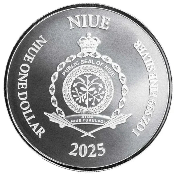 2025 Niue Lady Justice 1oz Silver Bullion Coin – Scottsdale Mint