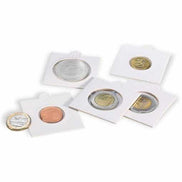 MATRIX Self-Adhesive Coin Holders – 27.5 mm (White, Pack of 25) – Fits $1 Coins