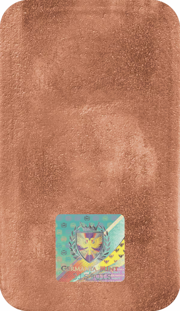 Germania Mint Copper 10oz Cast Vacuum Sealed Bar