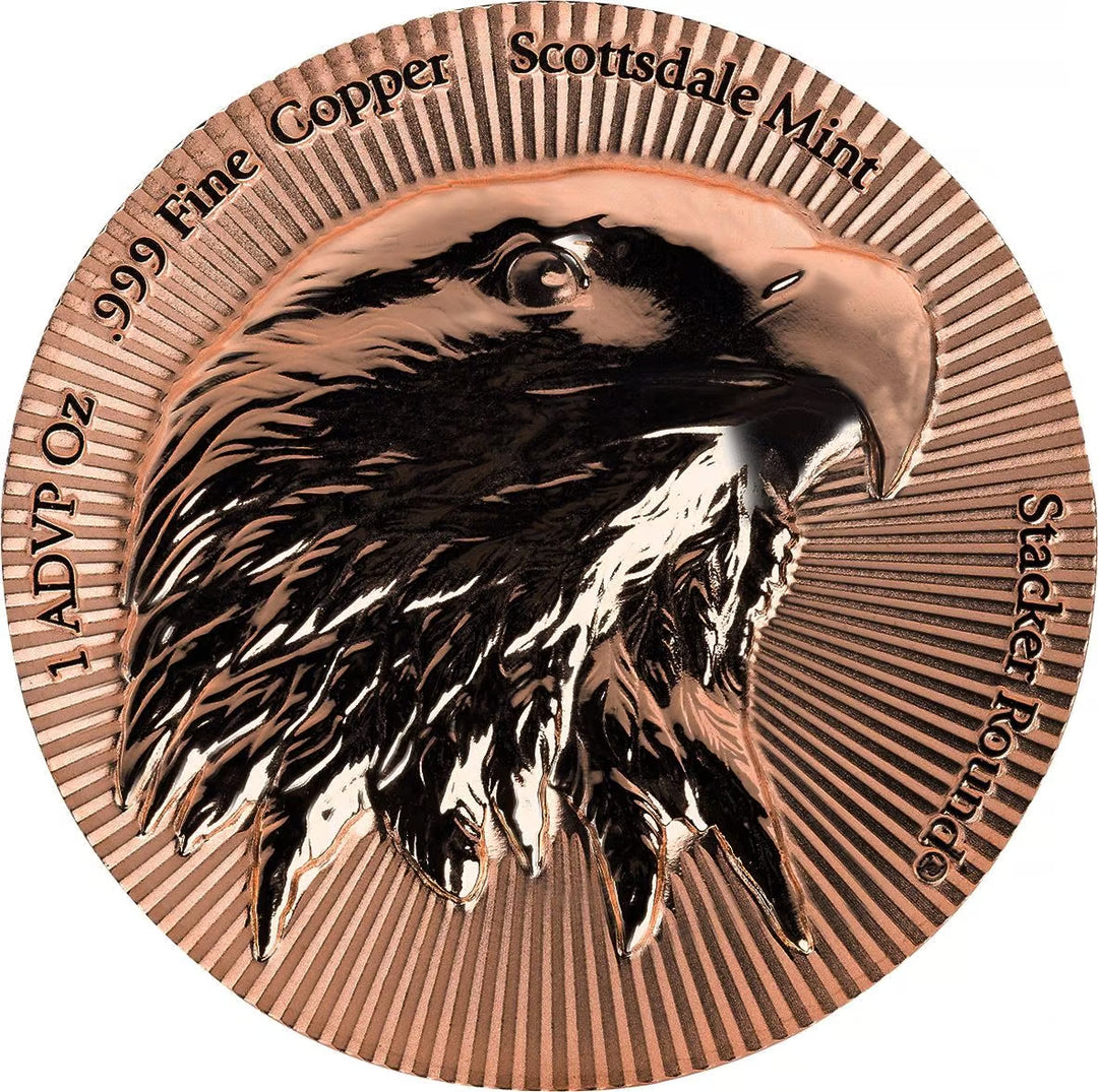 Scottsdale Mint Eagle Stacker 1oz Copper Round