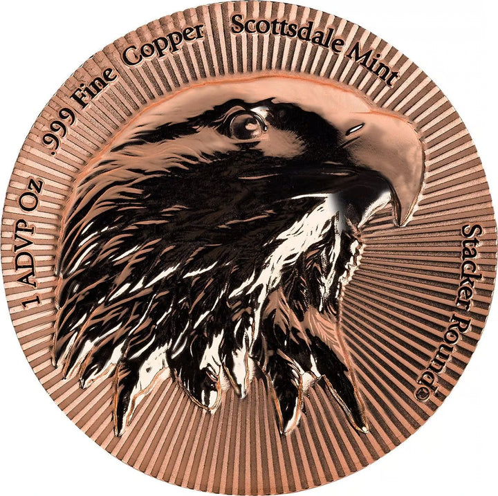 Scottsdale Mint Eagle Stacker 1oz Copper Round