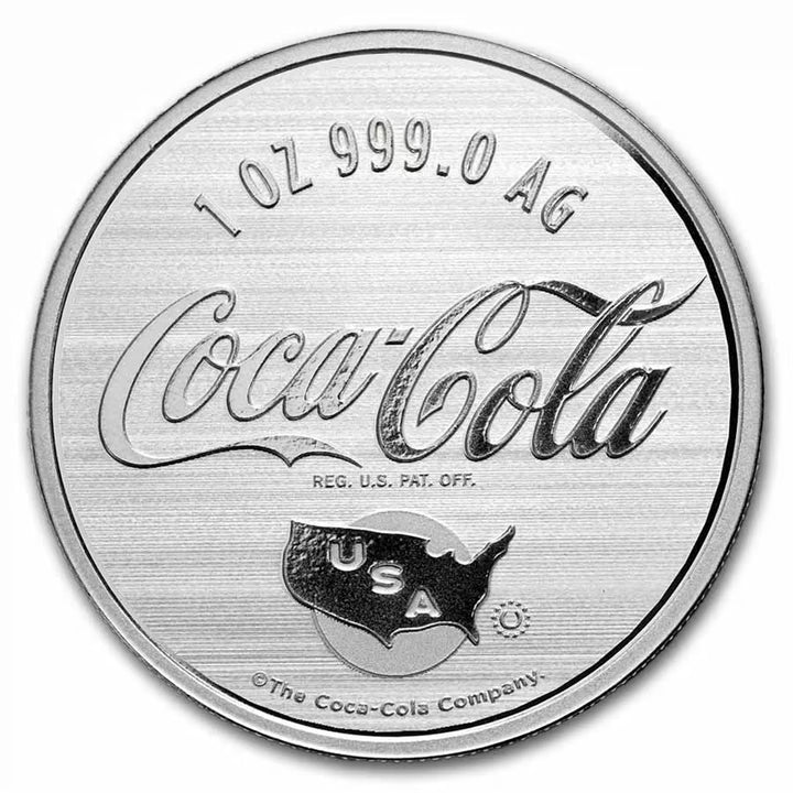 2026 Coca-Cola Americana 1oz Silver Colourised Coin in TEP