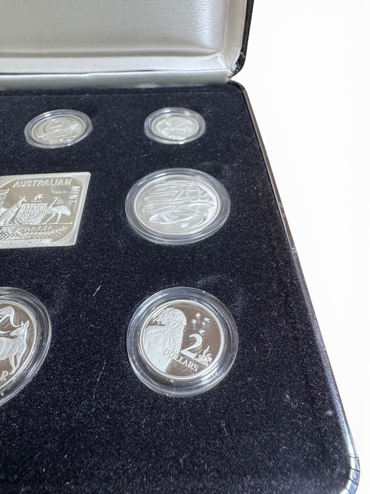 1991 Masterpieces in Silver – 25th Anniversary of Decimal Currency 9-Coin Proof Set