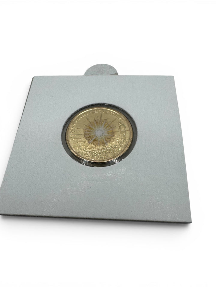 UNCIRCULATED DAWN SERVICE $2 COIN IN 2X2 FLIP