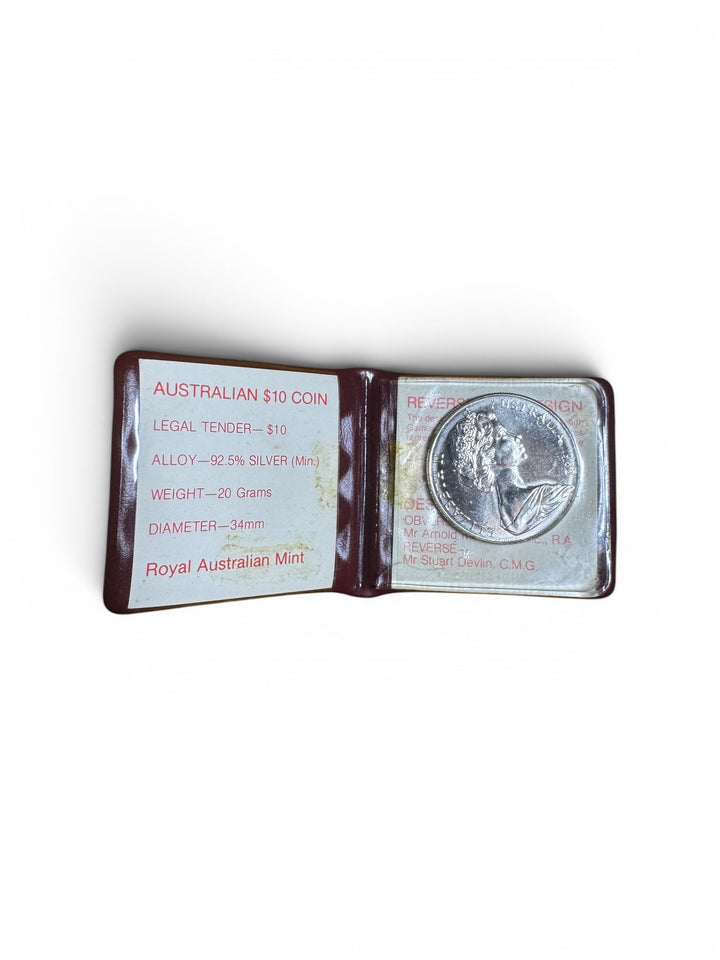 1982 $10 Silver Uncirculated Coin – XII Commonwealth Games Brisbane