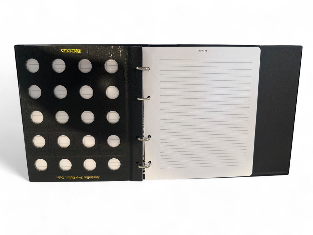 Renniks Premier Australian $2 Coin Album – Binder & Slipcase (Holds 80 Coins) The Coin Shed