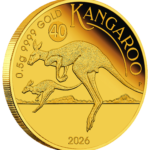 Australia Kangaroo 2026 $2 Mini Roo 0.5g Gold Proof Coin in Card